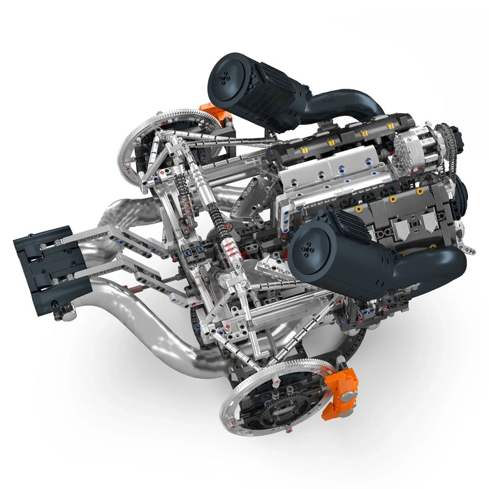 Mould King 10248 JZK V8 Hyper Engine Model Building Blocks (Stukken 3192)