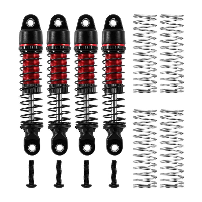 4PCS INJORA 53mm Oil  Shock Absorber for Traxxas TRX4M 1/18 (Aluminium)