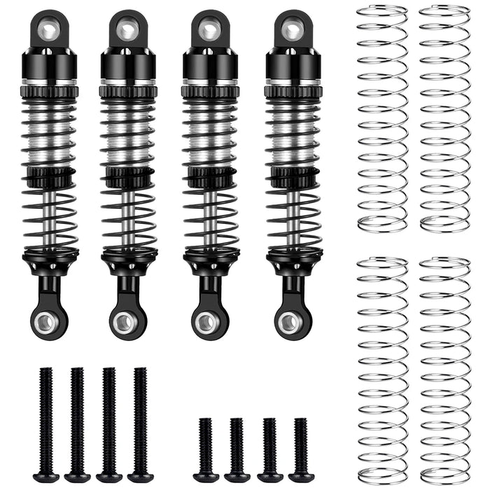 4PCS Amortisseur 52mm pour TRX-4M Bronco Defender 1/18 (Alu)