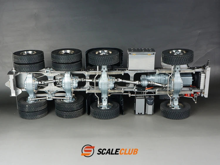 Benz 8x8 Heavy Drag Chassis Kit für Sattelzugmaschine 1/14 (Metaal)