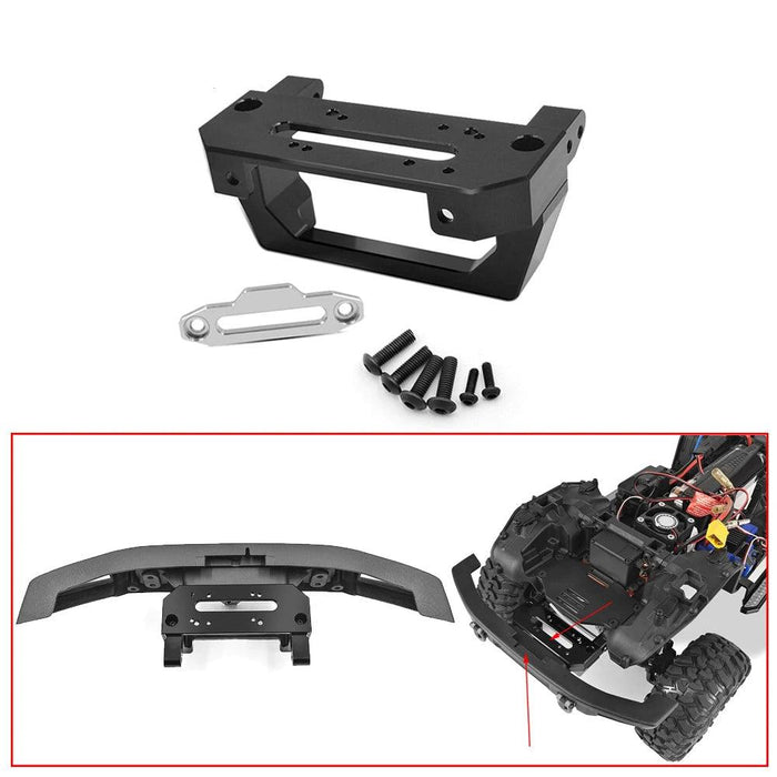 Front Bumper Winch Mount Kit for Traxxas TRX4 BRONCO 1/10 (Aluminium)