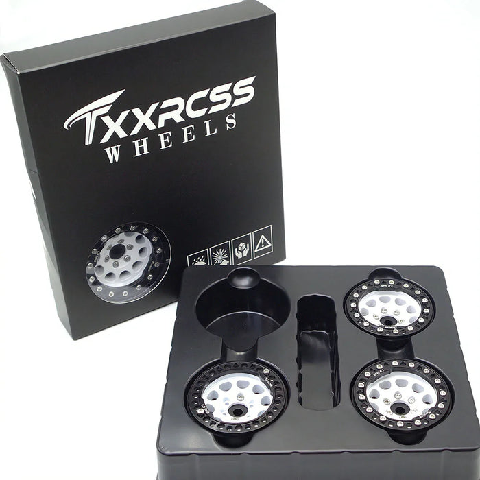 TxxRcss 4PCS 1.9" 53x26.5mm Beadlock Wheel Rims 1/10 (Alu)