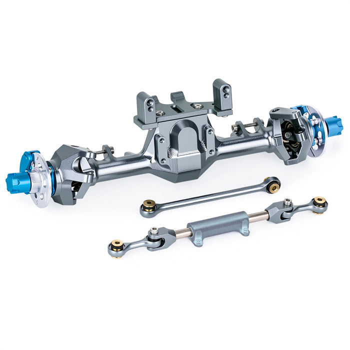 Straight Axle Set w/ Hydraulic Steering Link for Axial SCX24 1/24 (Alu)