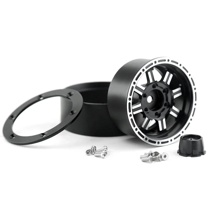 4PCS 1.9" 55x26mm 1/10 Crawler Beadlock Wheels (Metal)