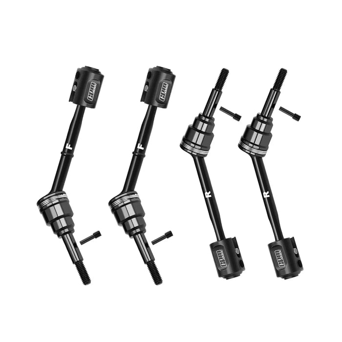 GPM Front & Rear Driveshafts & Drive Cups for Traxxas Mini Maxx 1/16 (Staal)