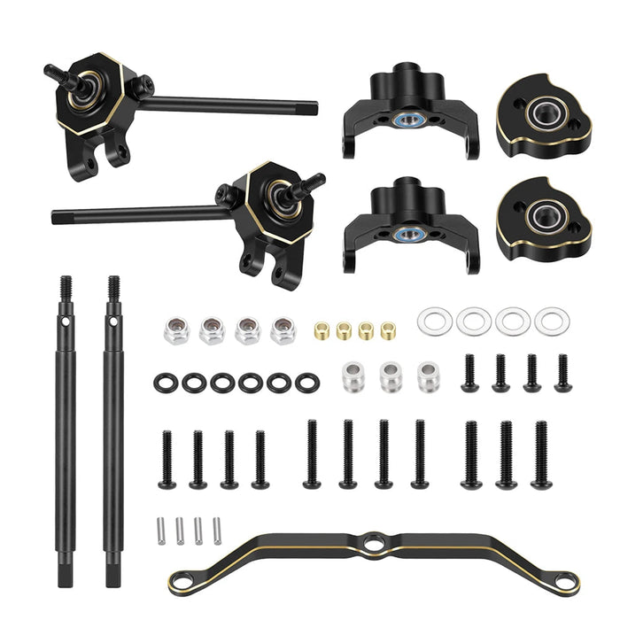 C-hubs, poids, kit d'élargissement de biellette de direction CVD pour Traxxas TRX-4M 1/18 (Metaal)