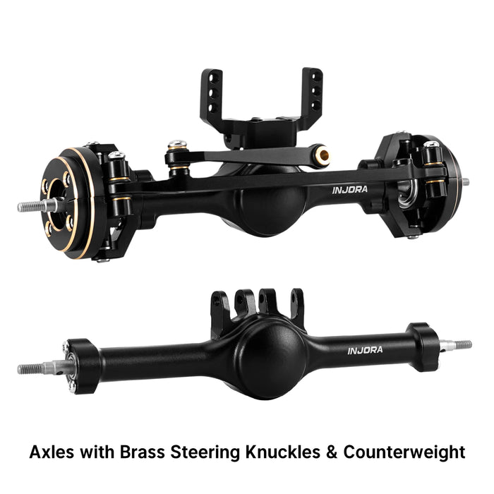 Axes planétaires +4mm pour Traxxas TRX4M 1/18 (Alu, Laiton)