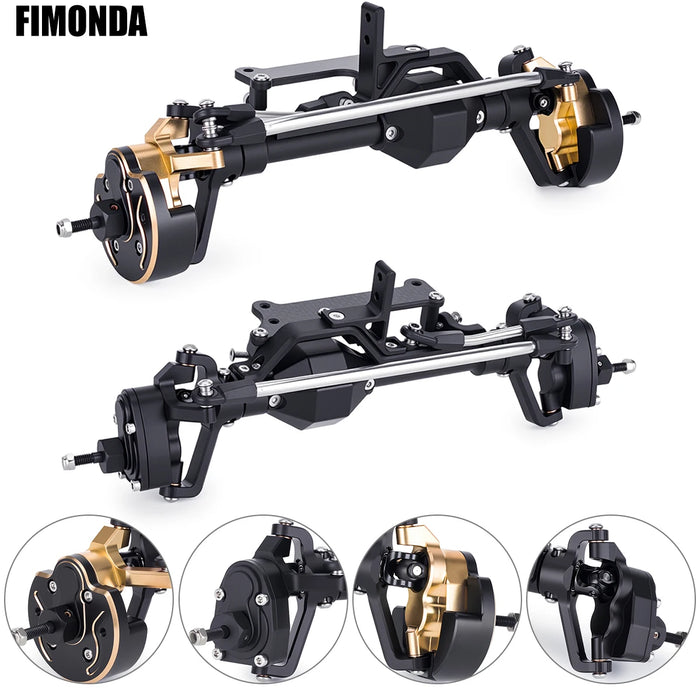 Front & Rear Axle Kit for Axial Capra 1/10 (Alu & Messing)