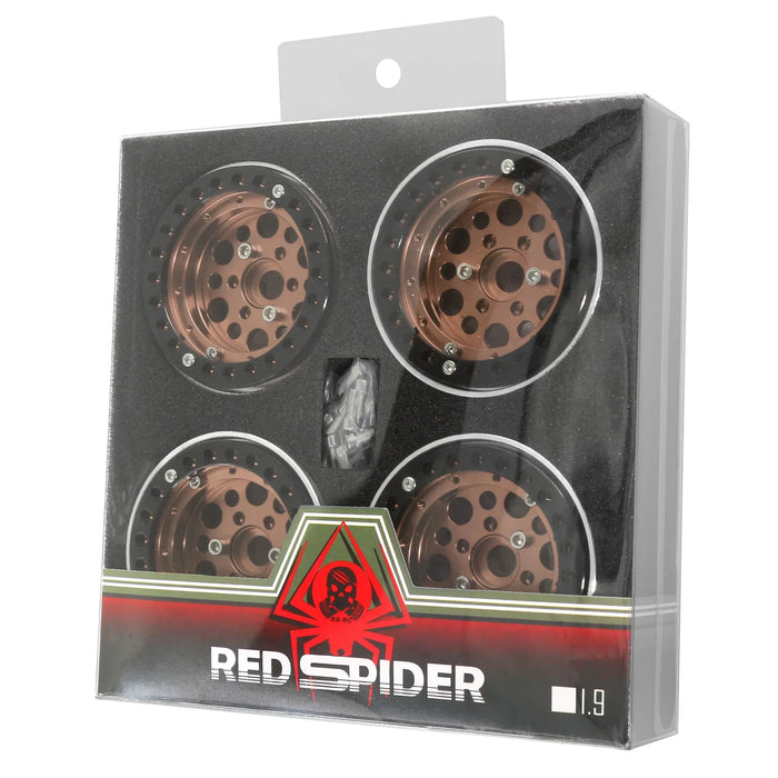 4PCS 1.9" 57x31mm 1/10 Crawler Beadlock Wheels (Metal)