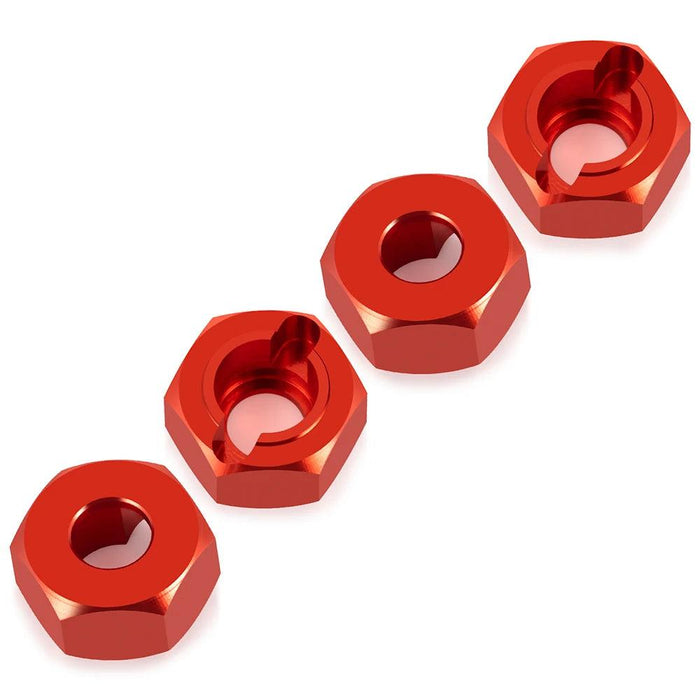 4PCS Wheel Hex Hub Adapters for HPI Venture HILUX 1/18 (Aluminium)