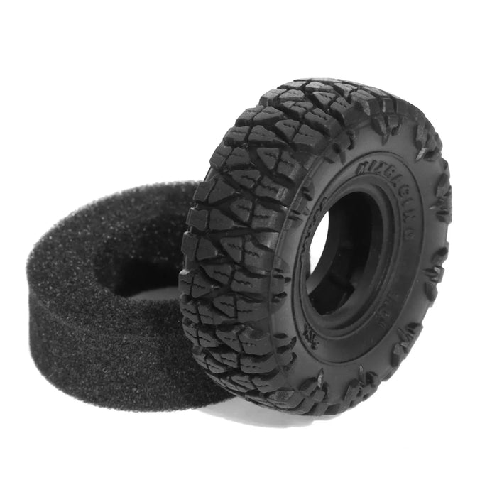 4PCS 1.0" 60x22mm 1/18 1/24 Crawler Tires (Rubber)