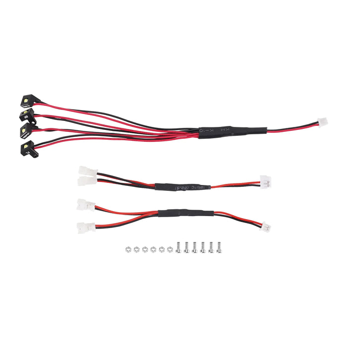 INJORA 4-LED Rock Lights Kit for Axial SCX30 1/30 (White)
