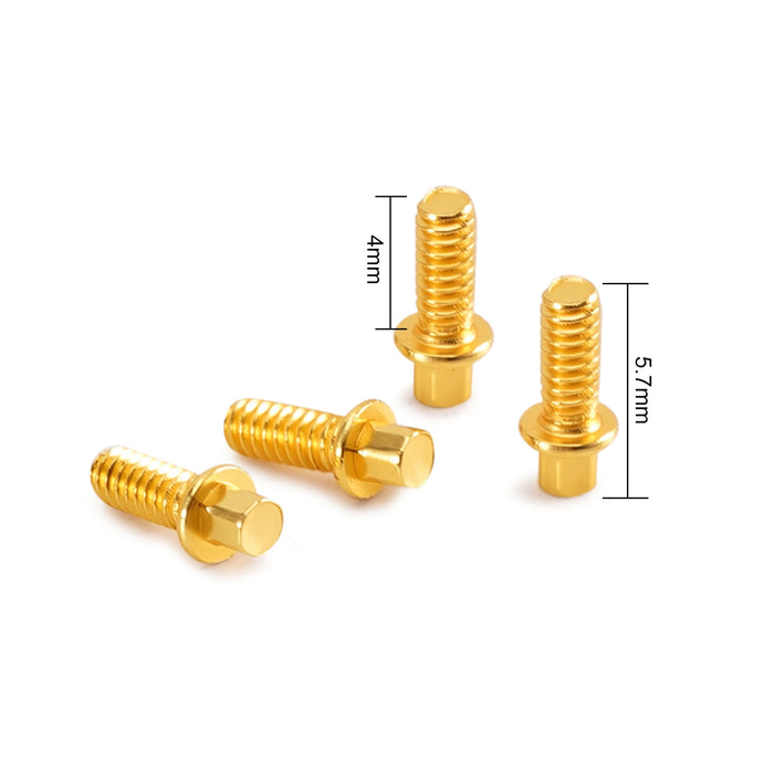 INJORA 100PCS 1.3" Wheels M1.6 Beadlock Screws (Black, Gold)
