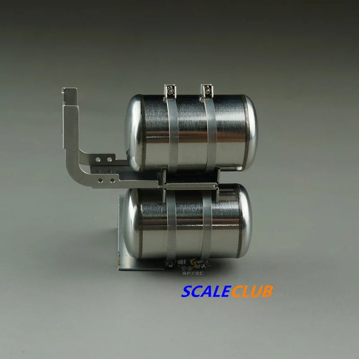 Scaleclub Double Gas Tank for Tractor Truck 1/14 (Metaal)