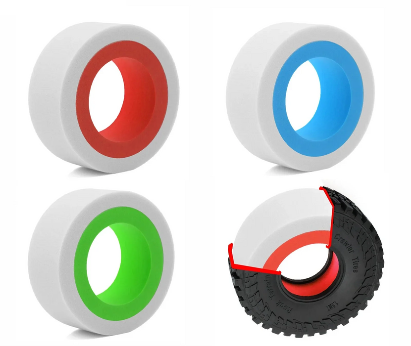 4PCS 1.9" 110x35mm 1/10 EVA Dual Stage Foam