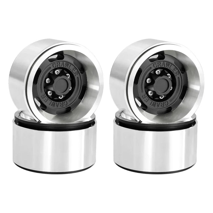 4PCS 1.9" 55.5x32mm 1/10 Crawler Beadlock Wheels Set (Metal)
