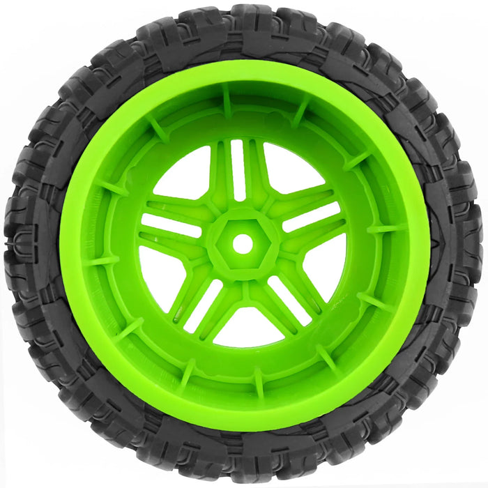 4 Stück 118x43mm 1/10 Short Course Räder Set (Kunststoff, Gummi)