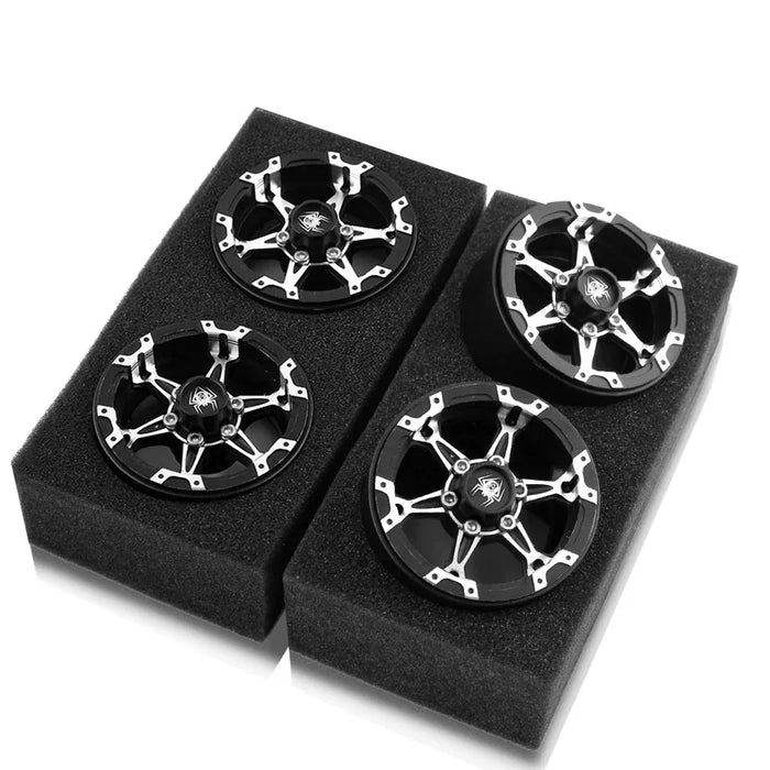 4PCS 1.9" 52x22mm 1/10 Crawler Beadlock Wheels (Metal)