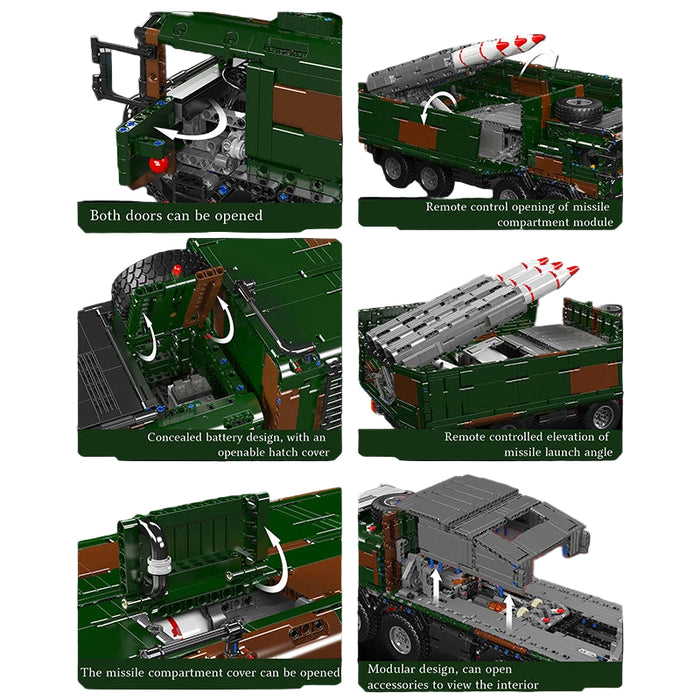 Mould King 20045 Missile Truck Vehicle Building Blocks (4854 Pieces)