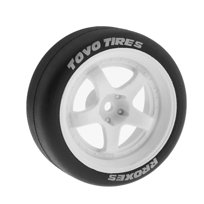4PCS 65x22mm 1/10 Touring Drift Wheels Set (Plastic, Rubber)