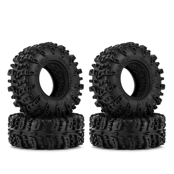 4PCS 36*14mm 0.7" Swamp Claw Tires for Axial SCX30 1/30