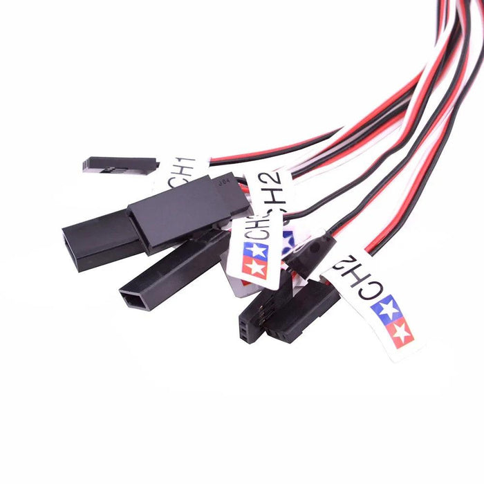 12 LED Licht Steuerbares Doppelblinklicht Kit 1/10