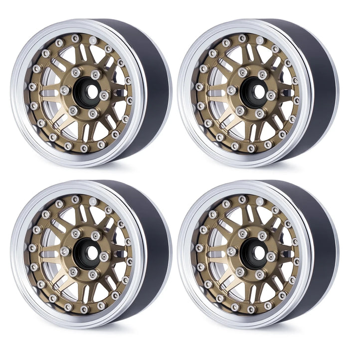 Fimonda 4PCS 1.9" 55.5x29.6mm Beadlock Wheel Crawler Rims 1/10