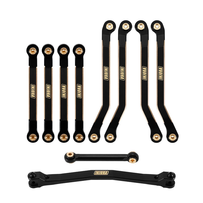 INJORA Liens de châssis à haute garde au sol Liens de direction pour FMS FCX24M 1/24 (Messing)