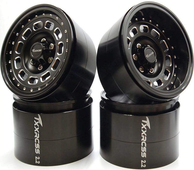 TxxRcss 4PCS 2.2" 61.5x40mm Beadlock Wheel Rims 1/10 (Alu)