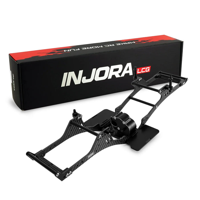LCG Carbon Fiber Chassis Kit with Center Transmission 1/10 Crawlers (INC-10C)