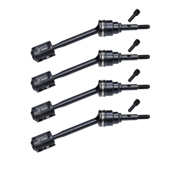 Arbres de transmission avant/arrière GPM et coupelles d'entraînement pour TRAXXAS Mini Maxx 1/10 (Staal)