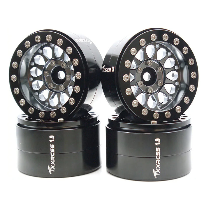 TxxRcss 4PCS 1.9" 55x31 mm Beadlock Wheels Rims 1/10
