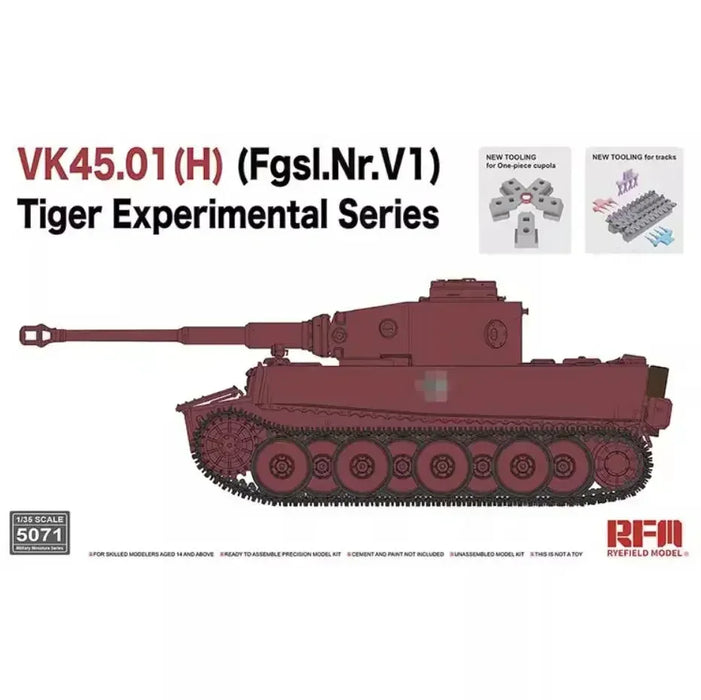RM-5071 VK45.01(H) (Fgsl.Nr.V1) Tiger Experimental Series 1/35 (plastique)