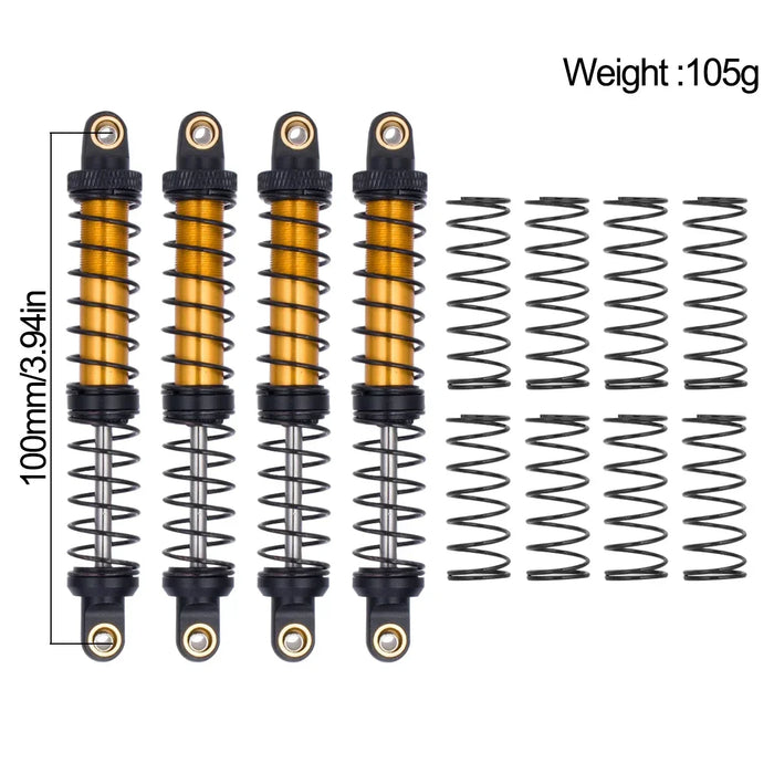 70mm-120mm Shock Absorber for Axial, Traxxas 1/10 (RVS)