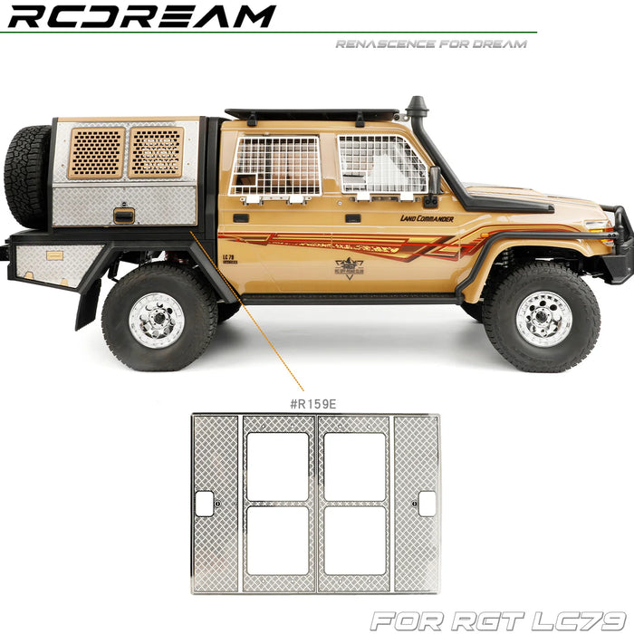 RCDream Schutzplatte für die Ladefläche hinten für RGT EX86160 LC79 1/10