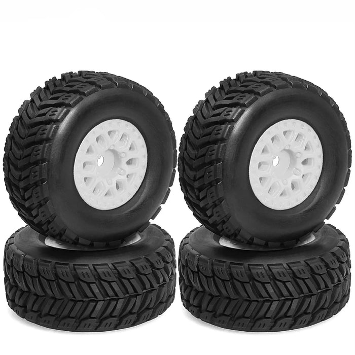 4PCS 65x28mm 1/14 Short Course Radsatz (Kunststoff, Gummi)