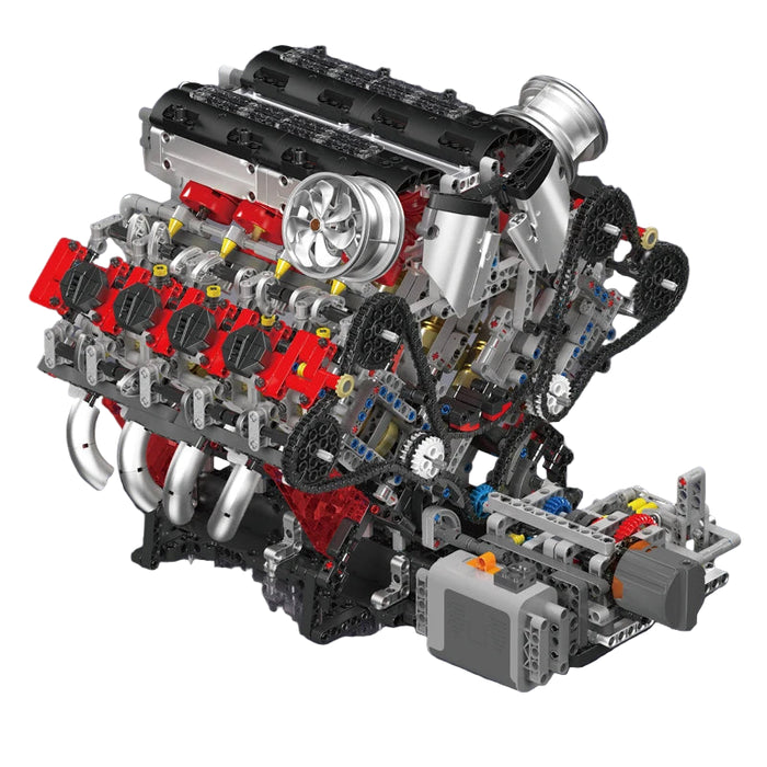 Mould King 10130 F488 Supercar V8 Engine Building Blocks (2718 Pieces)