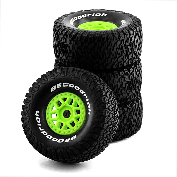 4PCS 135x55mm 1/7 Short Course Wheels Set (Plastic, Rubber)