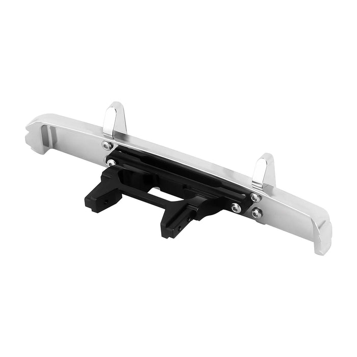 INJORA Front Rear Bumper with Dual Exhaust for Traxxas TRX4M 1/18 (Aluminium)