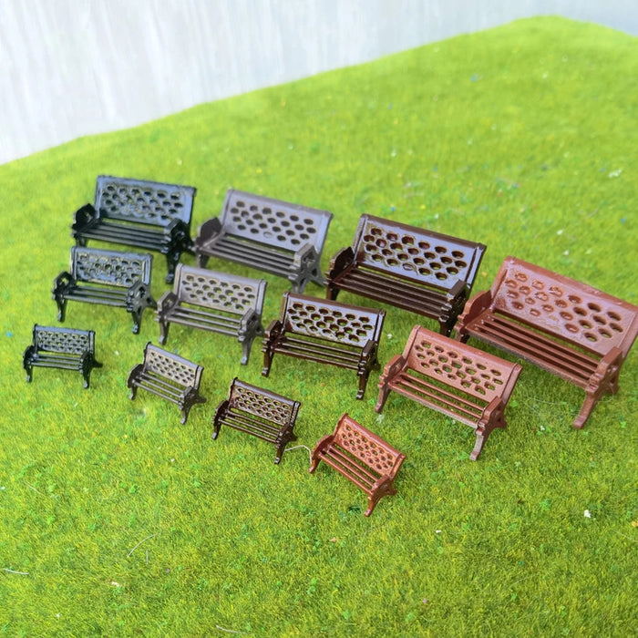 4PCS Park Bench Model 1/30/64/87 HO/S