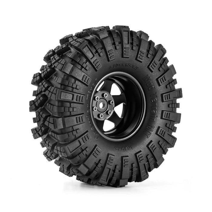 INJORA -8.9mm Offset 1.9" 53x28mm S5 Beadlock 1/10 Crawler Wheels Set