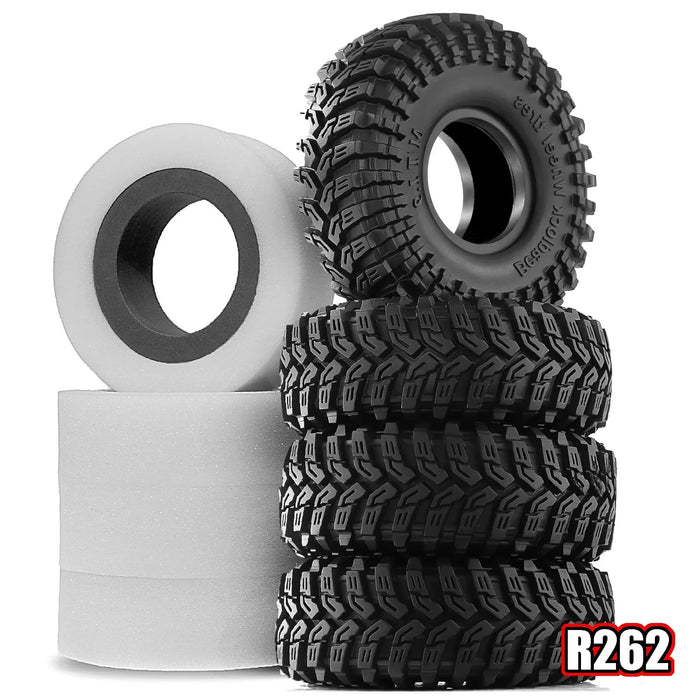 4PCS 1.9" 115x45mm 1/10 Crawler Tires (Rubber)