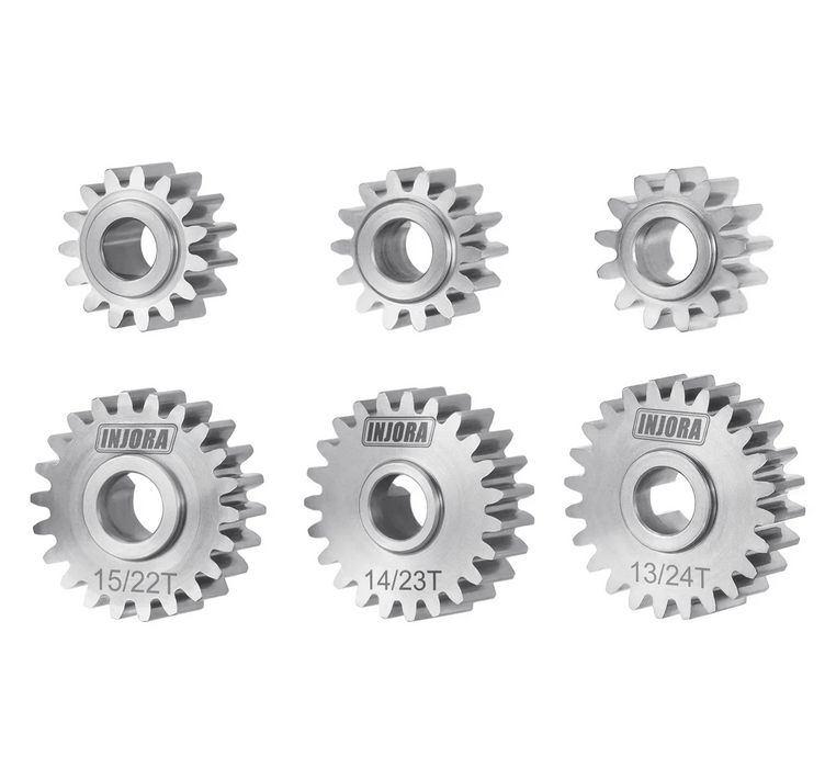 Ensemble d'engrenages de portail INJORA pour Redcat Ascent-18 1/18 (RVS)