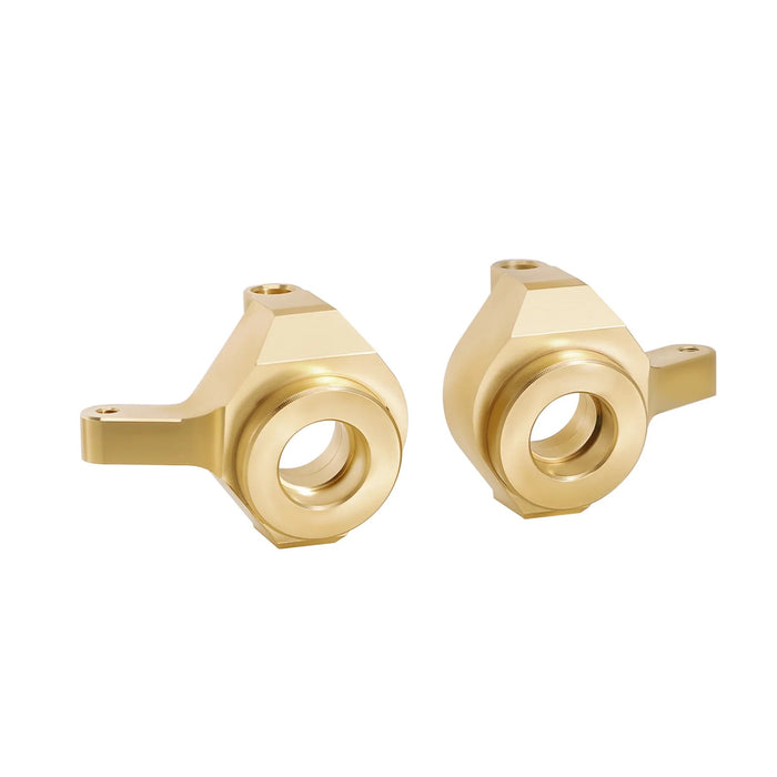 INJORA Front Steering Knuckles Upgrade Parts for Axial SCX24 1/24 (Messing)
