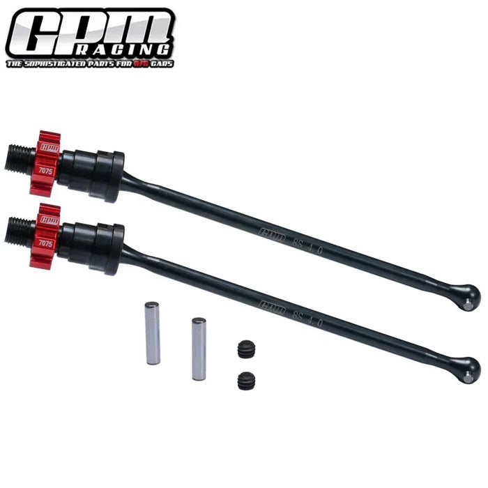 GPM F/R Driveshaft & Hex for Traxxas Funco 1/6 (Staal Alu)
