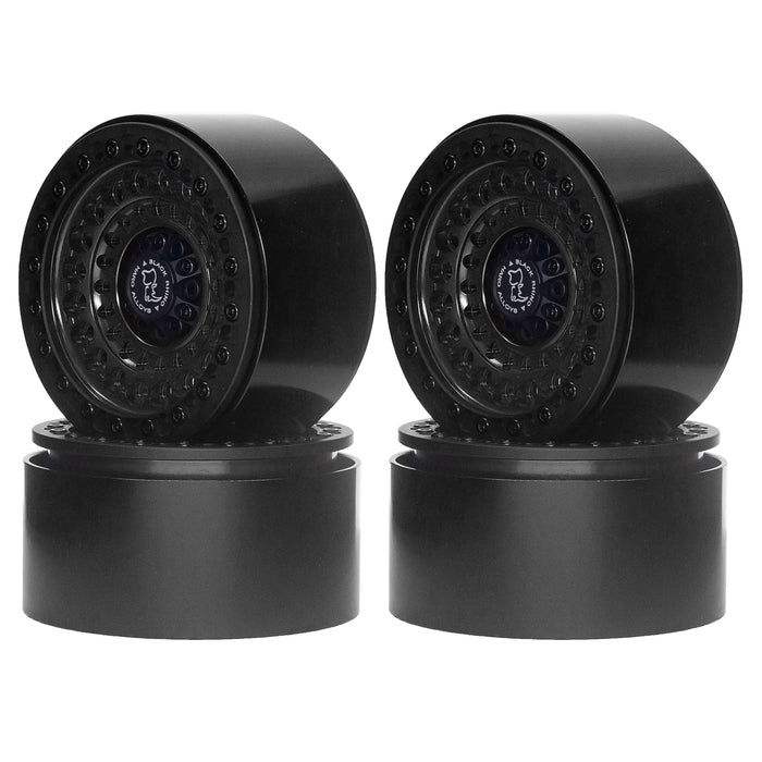 4PCS 2.2" 52x35mm Beadlock Wheels Crawler 1/10 (Aluminium)