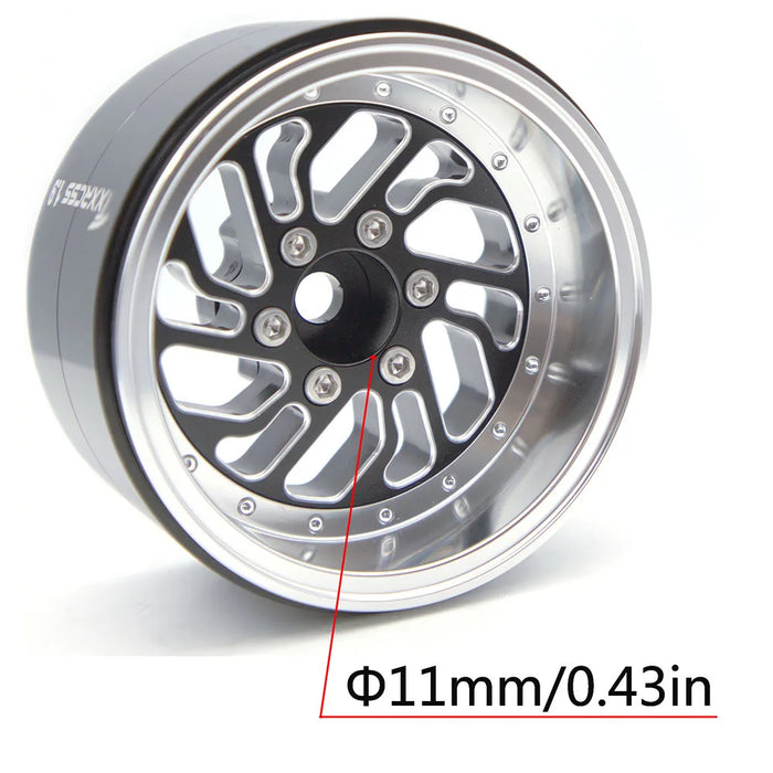 TxxRcss 4PCS 1.9" 55.5x31mm Beadlock Wheel Rims 1/10 (Alu)