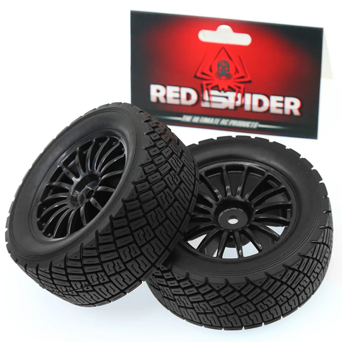 4PCS 80x30mm 1/10 Rally Wheels Set (Metal, Rubber)