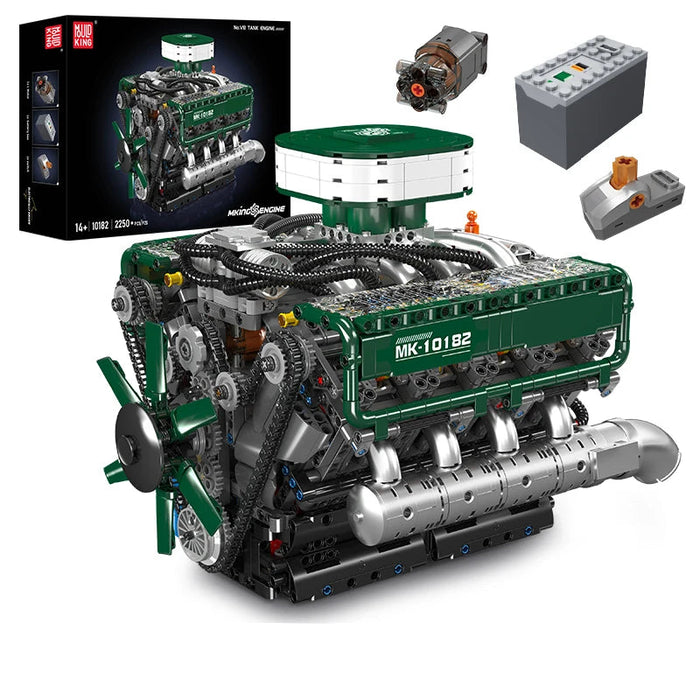 Mould King 10182 Moteur V8 Motorisé Blocs de Construction de Char (2250 Stukken)