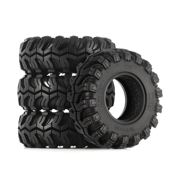 4PCS INJORA S5 1.0" 52x19mm 1/24 Crawler Tires